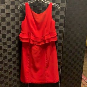 Red cocktail dress
